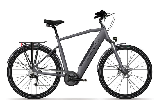 Granville E-ELEGANCE SI RD 545Wh Herren E-Bike in grau – Elegantes und leistungsstarkes Elektro-Fahrrad für Herren mit 545Wh Akku